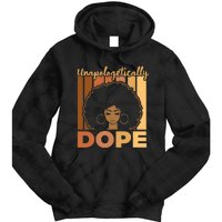 Unapologetically Dope Black History Month African American Vintage Tie Dye Hoodie