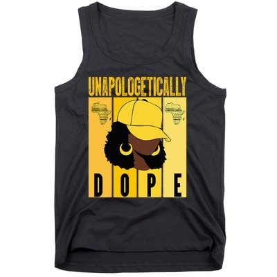 Unapologetically Dope Black History Month African American Tank Top