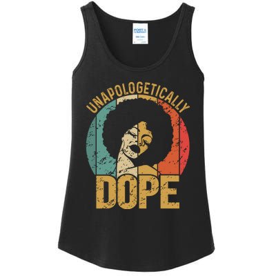 Unapologetically Dope Black Pride Melanin African American Ladies Essential Tank