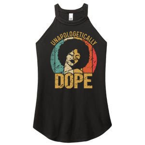 Unapologetically Dope Black Pride Melanin African American Women's Perfect Tri Rocker Tank