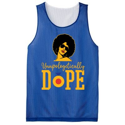 Unapologetically Dope Black Gift Great Gift Mesh Reversible Basketball Jersey Tank