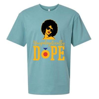 Unapologetically Dope Black Gift Great Gift Sueded Cloud Jersey T-Shirt