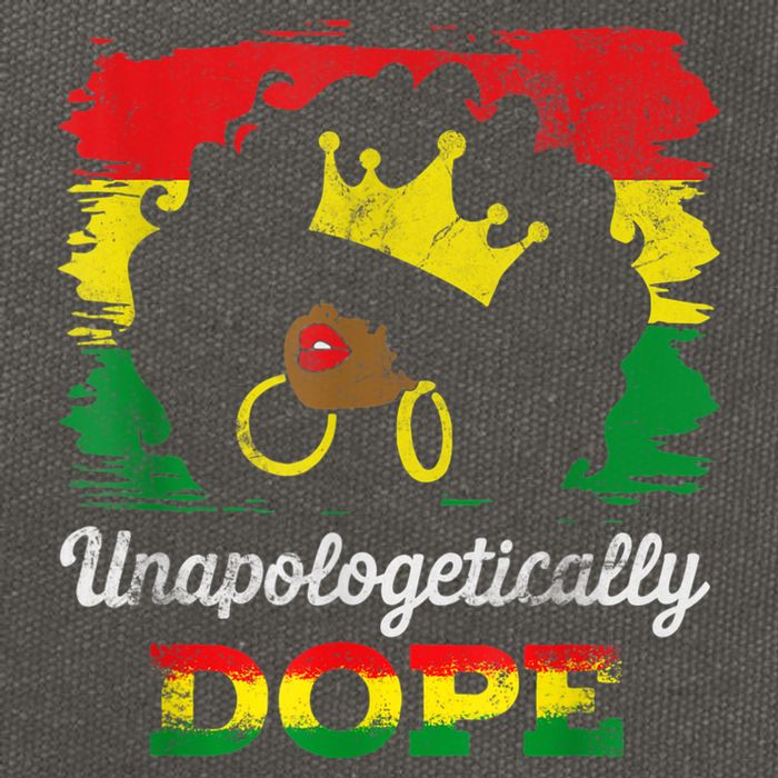 Unapologetically Dope Black History Month African American Cotton Canvas Backpack
