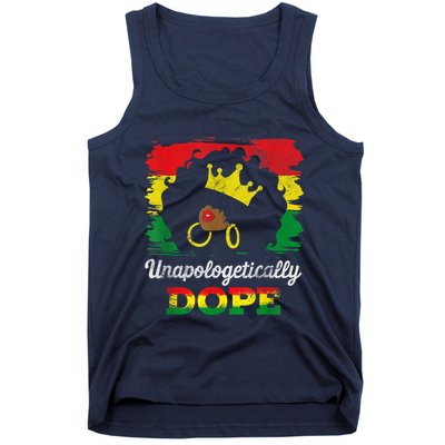 Unapologetically Dope Black History Month African American Tank Top