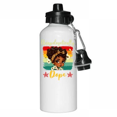 Unapologetically Dope Black History Afro Juneteenth Great Gift Aluminum Water Bottle