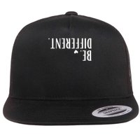  Upside Down Be Different Flat Bill Trucker Hat