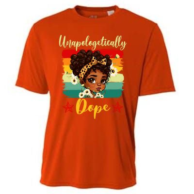 Unapologetically Dope Black History Afro Juneteenth Great Gift Cooling Performance Crew T-Shirt