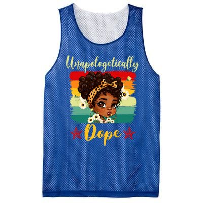 Unapologetically Dope Black History Afro Juneteenth Great Gift Mesh Reversible Basketball Jersey Tank