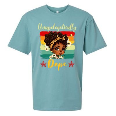 Unapologetically Dope Black History Afro Juneteenth Great Gift Sueded Cloud Jersey T-Shirt