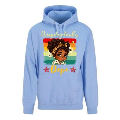 Unapologetically Dope Black History Afro Juneteenth Great Gift Unisex Surf Hoodie