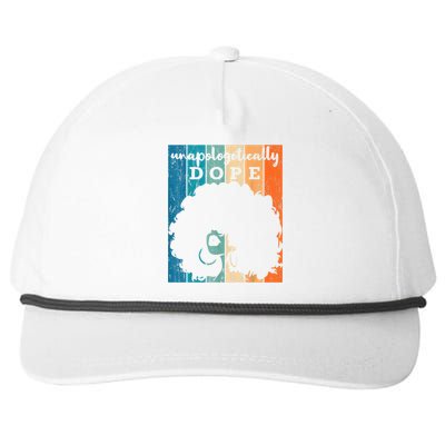 Unapologetically Dope Black History Month African American Short Sleeve Great Gi Snapback Five-Panel Rope Hat