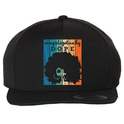 Unapologetically Dope Black History Month African American Short Sleeve Great Gi Wool Snapback Cap