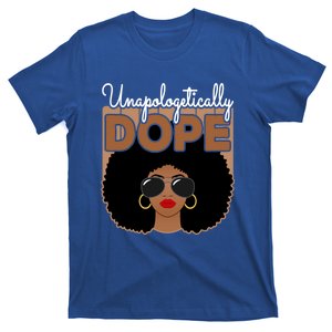 Unapologetically Dope Black Pride Afro American Melanin Cool Gift T-Shirt