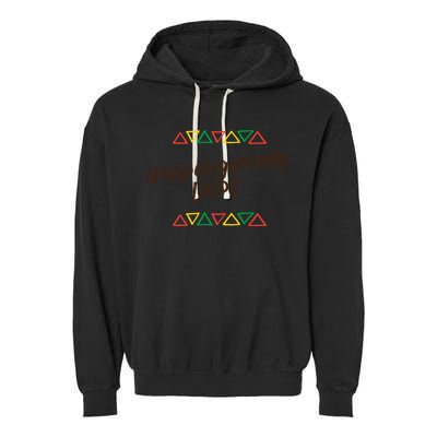Unapologetically Dope Black Pride Melanin African American Cool Gift Garment-Dyed Fleece Hoodie