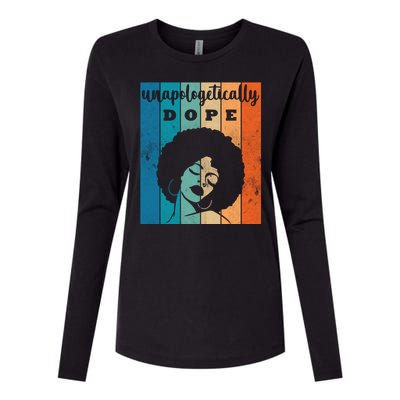 Unapologetically Dope Black Female Womens Cotton Relaxed Long Sleeve T-Shirt