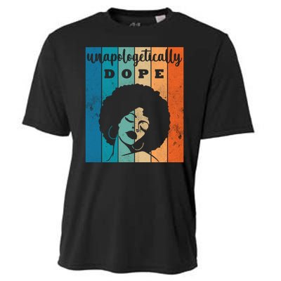 Unapologetically Dope Black Female Cooling Performance Crew T-Shirt