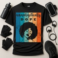 Unapologetically Dope Black Female Cooling Performance Crew T-Shirt