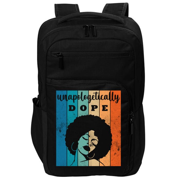 Unapologetically Dope Black Female Impact Tech Backpack