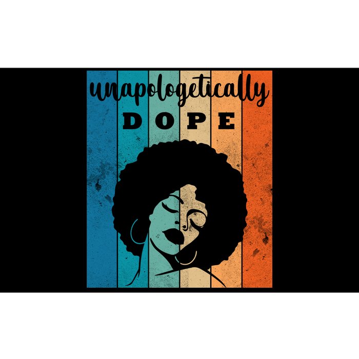 Unapologetically Dope Black Female Bumper Sticker