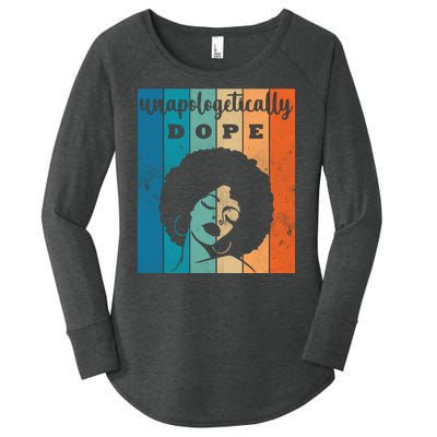 Unapologetically Dope Black Female Women's Perfect Tri Tunic Long Sleeve Shirt