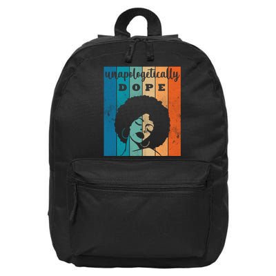 Unapologetically Dope Black Female 16 in Basic Backpack