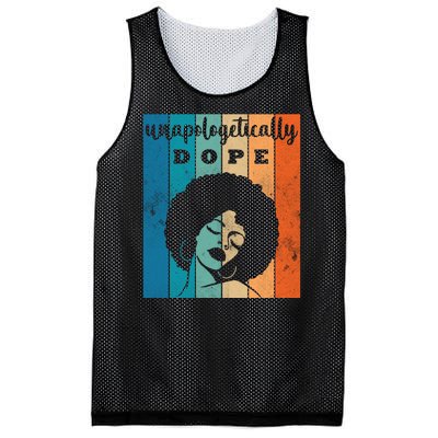 Unapologetically Dope Black Female Mesh Reversible Basketball Jersey Tank