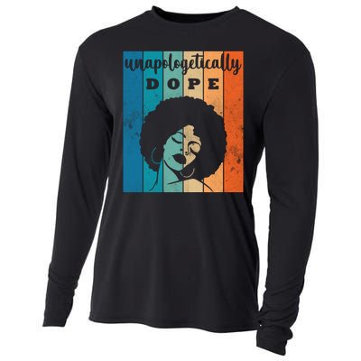 Unapologetically Dope Black Female Cooling Performance Long Sleeve Crew