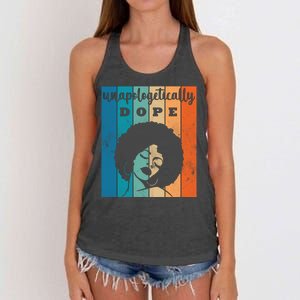 Unapologetically Dope Black Female Women's Knotted Racerback Tank