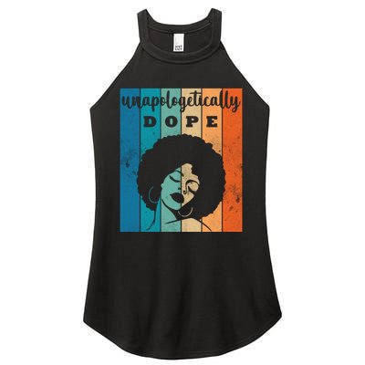 Unapologetically Dope Black Female Women's Perfect Tri Rocker Tank