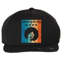 Unapologetically Dope Black Female Wool Snapback Cap