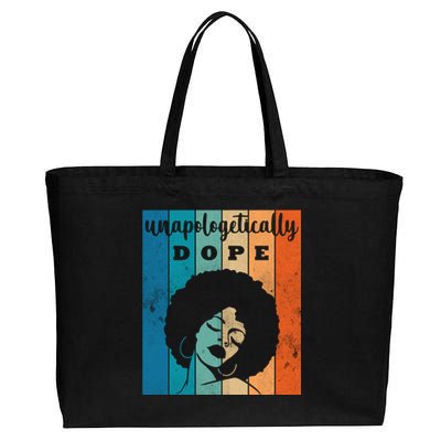 Unapologetically Dope Black Female Cotton Canvas Jumbo Tote