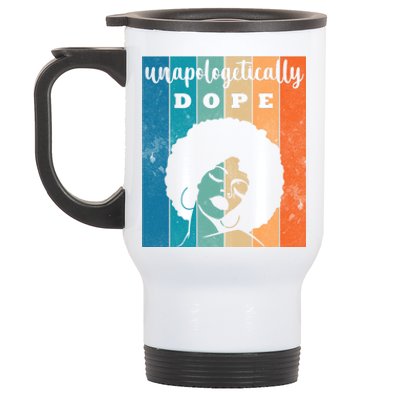 Unapologetically Dope Black Female Stainless Steel Travel Mug