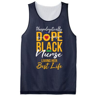 Unapologetically Dope Black Nurse Living Best Life Rn Gift Mesh Reversible Basketball Jersey Tank