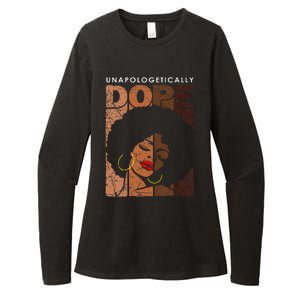 Unapologetically Dope Black Pride Melanin African American Womens CVC Long Sleeve Shirt