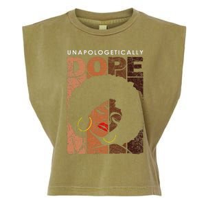 Unapologetically Dope Black Pride Melanin African American Garment-Dyed Women's Muscle Tee