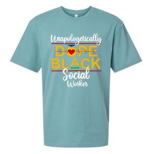 Unapologetic Dope Black Social Worker African American Gift Sueded Cloud Jersey T-Shirt