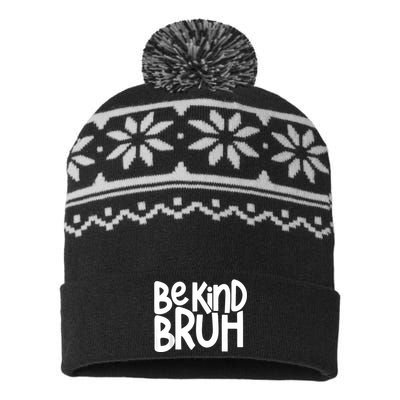 Unity Day Be Kind Bruh Orange Anti Bullying Kindness USA-Made Snowflake Beanie