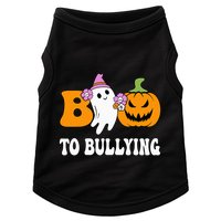 Unity Day Boo To Bullying Awareness Ghost Pumpkin Orange Doggie Tank