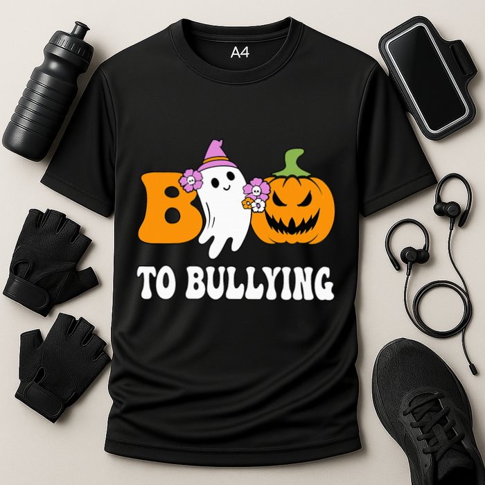Unity Day Boo To Bullying Awareness Ghost Pumpkin Orange Performance Shirt