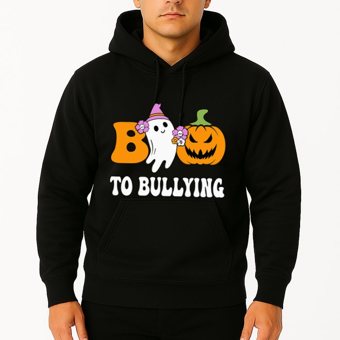 Unity Day Boo To Bullying Awareness Ghost Pumpkin Orange Hoodie
