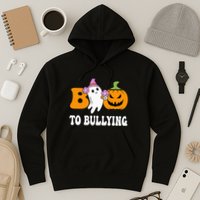 Unity Day Boo To Bullying Awareness Ghost Pumpkin Orange Hoodie