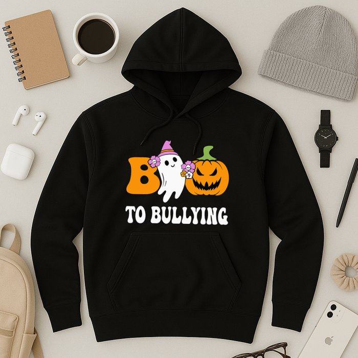 Unity Day Boo To Bullying Awareness Ghost Pumpkin Orange Hoodie