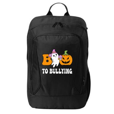 Unity Day Boo To Bullying Awareness Ghost Pumpkin Orange City Backpack