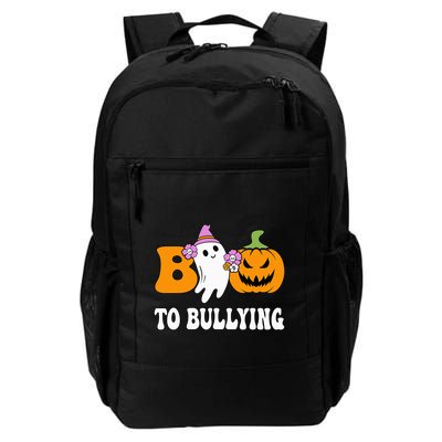 Unity Day Boo To Bullying Awareness Ghost Pumpkin Orange Backpack