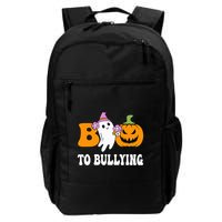 Unity Day Boo To Bullying Awareness Ghost Pumpkin Orange Backpack