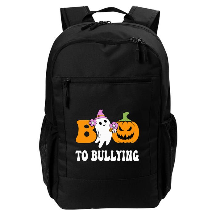 Unity Day Boo To Bullying Awareness Ghost Pumpkin Orange Backpack