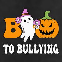 Unity Day Boo To Bullying Awareness Ghost Pumpkin Orange Beanie