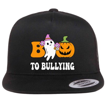 Unity Day Boo To Bullying Awareness Ghost Pumpkin Orange Flatbill Hat