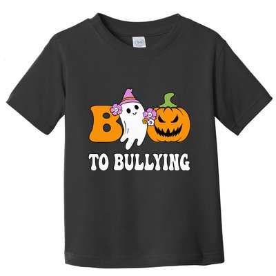Unity Day Boo To Bullying Awareness Ghost Pumpkin Orange Toddler T-Shirt