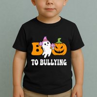 Unity Day Boo To Bullying Awareness Ghost Pumpkin Orange Toddler T-Shirt